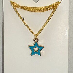 Blue Star Necklace